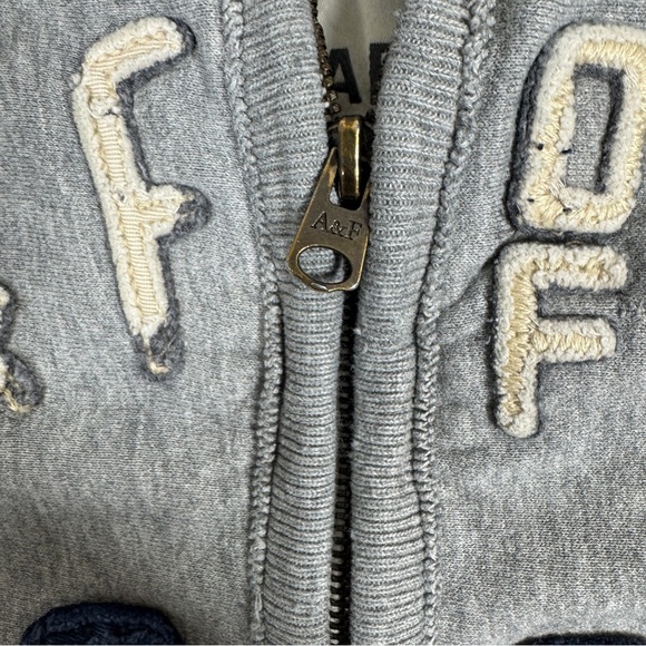 Abercrombie & Fitch Men's Y2K Light Gray High Neck Zip Up Jacket Size XL - Picture 6 of 16